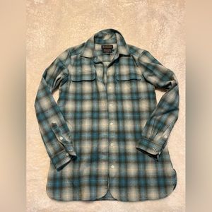 Women’s 1968 vintage inspired Pendleton wool - shacket - button down Oxford